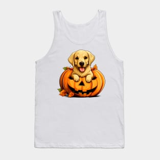 Labrador Retriever Dog inside Pumpkin #1 Tank Top